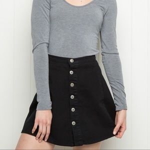 Brandy Melville Button Up Mini Skirt